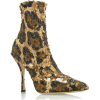 Dolce & Gabbana Gold sequined boot - Čizme - 