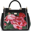 Dolce & Gabbana Leather Floral-Print Cro - Hand bag - 