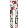 Dolce & Gabbana Rose Print Pants - Spodnie Capri - $774.00  ~ 664.78€