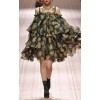 Dolce & Gabbana Ruffled Organza Golden H - Dresses - 