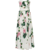 Dolce & Gabbana Strapless Floral-Print C - ワンピース・ドレス - 
