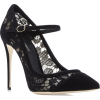 Dolce & Gabbana Suede-Trimmed Lace Pumps - 经典鞋 - 