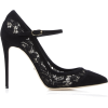 Dolce & Gabbana Suede-Trimmed Lace Pumps - Sapatos clássicos - 