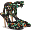 Dolce & Gabbana TWILL SANDALS WITH BIRD - Sandals - 