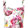 Dolce & Gabbana bustier floral top - Camisas sem manga - 