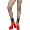 Doll Parts Legs Flame Boots - 模特（真人） - 