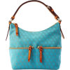 Dooney & Bourke Mini Signature Small Zipper Pocket Sac, Turquoise - Hand bag - $122.00 