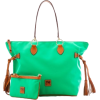 Dooney & Bourke Quilted Spicy Fabric O-Ring Shopper And Large Slim Wristlet, Kelly Green - Hand bag - $209.00 