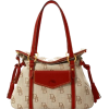 Dooney & Bourke Signature Jacquard The Smith Bag, Brown/Red - Hand bag - $215.00 
