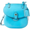 Dooney & Bourke Smooth Leather Happy Bag, Sky Blue - Borsette - $99.99  ~ 85.88€