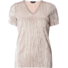 Dorothy Perkins Champagne Plisse Top - T-shirts - £10.00  ~ $13.16