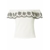 Dorothy Perkins Petite Ivory Embroidered - Majice - kratke - £10.50  ~ 11.87€