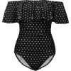 Dot Ruffle Off The Shoulder - Swimsuit - 129.90€  ~ $151.24