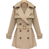 Double Breasted Trench Coat - Jacket - coats - $60.00 