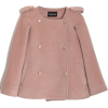 Double Breasted Short Style Pink Cape - Kombinezoni - 