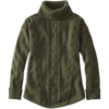Double L® Mixed-Cable Sweater, Turtlenec - Pullovers - $54.95 
