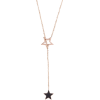 Double Star Delicate Lariat Necklace - Ожерелья - 22.90€ 