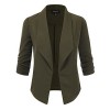 Doublju Classic Draped Open Front Blazer for Women with Plus Size - Puloverji - $27.99  ~ 24.04€