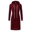 Doublju Hoodie Midi Dress For Women With Plus Size (Made In USA) - Dresses - $19.99  ~ £15.19