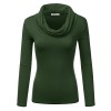 Doublju Lightweight Soft Knit Cowl Neck Top For Women With Plus Size (Made In USA) - 上衣 - $18.99  ~ ¥127.24