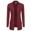 Doublju Lightweight Thin Open Front Cardigan for Women with Plus Size (Made in USA) - Veste - $19.99  ~ 17.17€