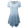 Doublju Scoop Neck Tie-Dye Ombre Tunic Top For Women With Plus Size - Tunic - $16.99  ~ £12.91