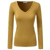 Doublju Sexy Deep V-Neck Slim Fit T-Shirt (Made In USA/Plus Size Available) - T恤 - $11.99  ~ ¥80.34