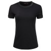 Doublju Short Sleeve Contrast Vintage Melange Burnout T-Shirts For Women With Plus Size - T-shirts - $16.99 