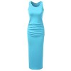 Doublju Stretchy Cotton Racerback Tank Maxi Dress For Women With Plus Size (Made In USA) - Vestidos - $25.99  ~ 22.32€