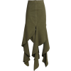 Draped cotton-canvas maxi skirt - Krila - 
