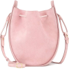 Drawstring suede shoulder bag - Сумочки - 