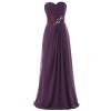 Dresstells Long Chiffon Prom Dress with Beadings Bridesmaid Dresses Party Dress - Dresses - $15.99 
