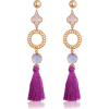 Drop earrings with crystals and a tassel - Ohrringe - 38.00€ 