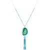 Drusy & Tassel Pendant Necklace - Ожерелья - $48.00  ~ 41.23€