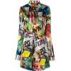 Dsquared2 mixed print belted shirt - Srajce - dolge - 