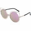 Duco Polarized Round Sunglasses Cateye Style Rimmed Fashion Geometric W002 - Eyewear - $48.00 