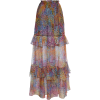 Dundas Printed Silk-Blend Tiered Maxi Sk - Skirts - 