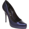 Dark metallic blue shoes - Туфли - 