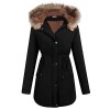 ELESOL Women's Military Hooded Warm Winter Parkas Faux Fur Lined Jacket Coats - Accessories - $28.99  ~ £22.03
