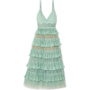 ELIE SAAB Tiered plissé-crepe, tulle  - sukienki - $6,975.00  ~ 5,990.72€