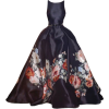 ELIE SAAB black multicolour floral gown - Kleider - 