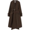 ELIN / V-neck coat with belt - Kurtka - 