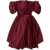ELIZABETH KENNEDY burgundy mini dress - Obleke - 