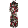 ERDEM Anora cold-shoulder floral-print s - Obleke - 