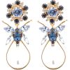 ERDEM Crystal-bee and faux-pearl drop ea - イヤリング - £295.00  ~ ¥43,686