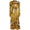 ERDEM  Satin Floral Midi Dress - sukienki - $1,495.00  ~ 1,284.03€