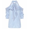 ERDEM Striped silk top - Рубашки - короткие - 