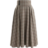 ERDEM plaid tartan neutral skirt - Suknje - 