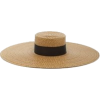 ERIC JAVITS neutral woven hat - 有边帽 - 