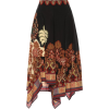 ETRO Asymmetric printed jersey skirt - Skirts - 